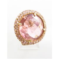 Ringe Damiata Gioielli Dame in Rosègold Quarzo idrotermale 3244/102-D199 - 3244/102-D199